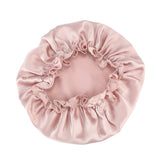 Olesilk 19 Momme Light Plum Silk Night Cap For Beautiful Hair With Flabala Detailing