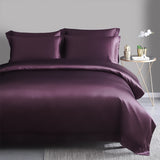 Olesilk 22 Momme 5 Pieces Silk Sheet Set 100% Pure Mulberry Silk Bedding Set ( 1 Duvet Cover + 1 Flat Sheet + 1 Fitted Sheet + 2 Oxford Pillowcases)