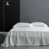 Olesilk 25 Momme 5 Pieces Silk Sheet Set 100% Pure Mulberry Silk Bedding Set ( 1 Duvet Cover + 1 Flat Sheet + 1 Fitted Sheet + 2 Oxford Pillowcases)