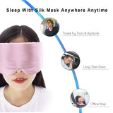 Olesilk 100% Mulberry Silk Sleep Mask Light Plum Large Size