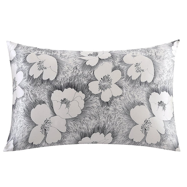 Olesilk Sweet Homesickness Printed Silk Pillowcase for Hair Floral Printing with Hidden Zipper