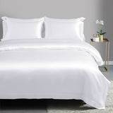 Olesilk 25 Momme 5 Pieces Silk Sheet Set 100% Pure Mulberry Silk Bedding Set ( 1 Duvet Cover + 1 Flat Sheet + 1 Fitted Sheet + 2 Oxford Pillowcases)