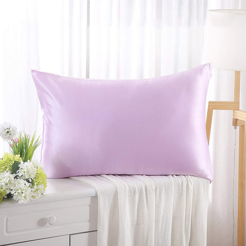 Lavender silk on sale pillowcase