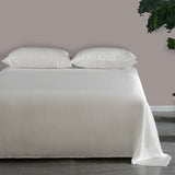 Olesilk 25 Momme 3 Pieces Silk Sheet Set 100% Pure Mulberry Silk Bedding Set  ( 1 Flat Sheet + 1 Fitted Sheet + 1 Oxford Pillowcase)