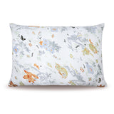 Olesilk Spring Story Printed Silk Pillowcase for Hair and Skin with Hidden Zipper With Follower & Butterfly Printing