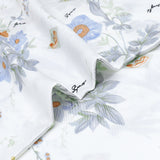 Olesilk Spring Story Printed Silk Pillowcase for Hair and Skin with Hidden Zipper With Follower & Butterfly Printing