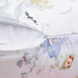 Olesilk Spring Story Printed Silk Pillowcase for Hair and Skin with Hidden Zipper With Follower & Butterfly Printing