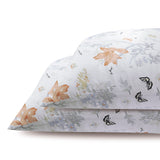 Olesilk Spring Story Printed Silk Pillowcase for Hair and Skin with Hidden Zipper With Follower & Butterfly Printing